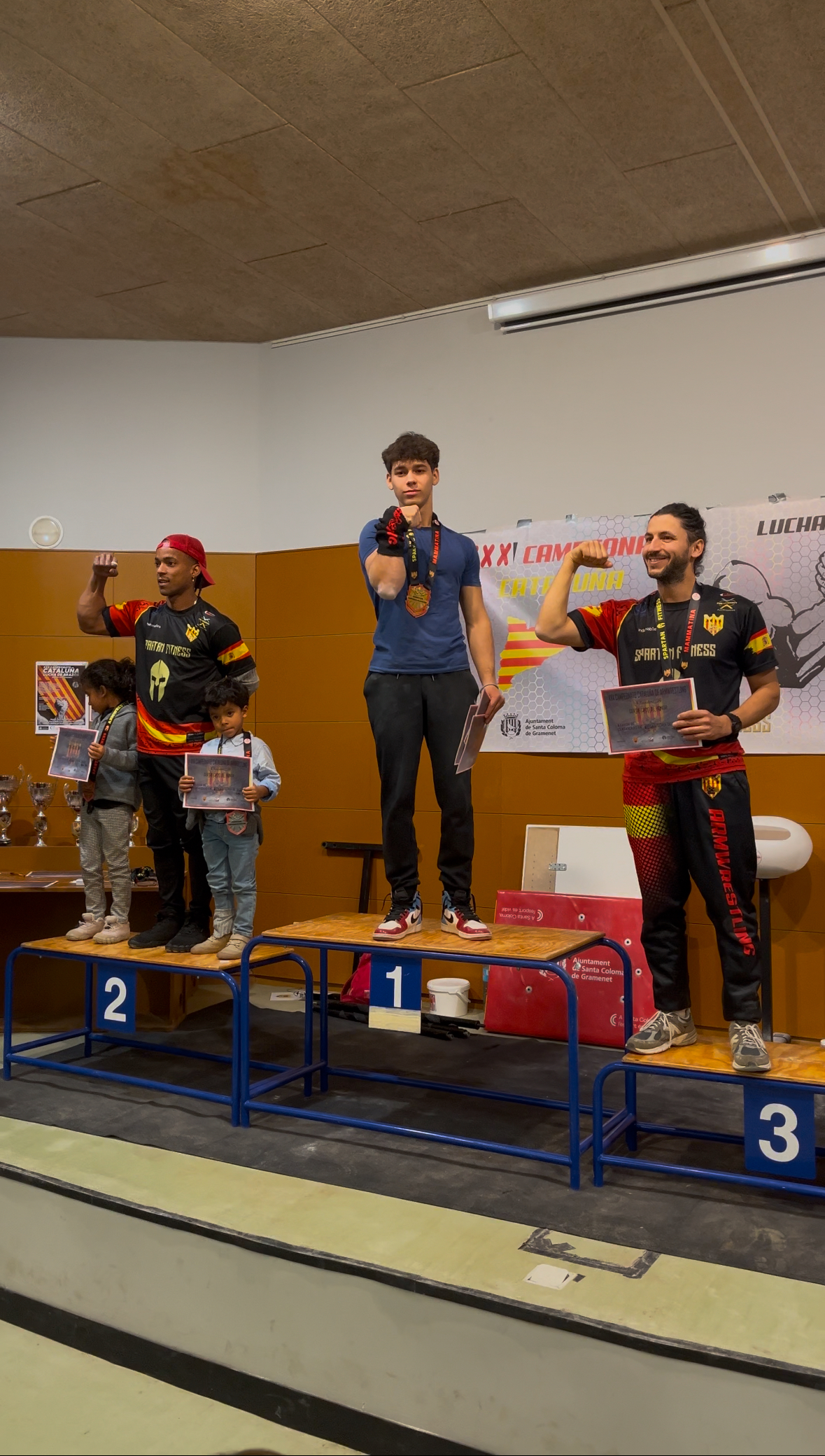 Natha en el podio #1, Campeonato de Cataluña
